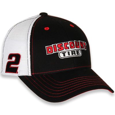 Checkered Flag Sports NASCAR 2021 Vintage Sponsor Trucker Mesh Adjustable Hat Cap-Brad Keselowski #2