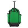 Boombah Rolling Catcher's Superpack Baseball/Softball Gear Bag - 23-1/2" x 13-1/2" x 9-1/2" - Black/Kelly Green - Telescopic Handle - Holds 4 Bats - Wheeled Version view 2