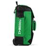Boombah Rolling Catcher's Superpack Baseball/Softball Gear Bag - 23-1/2" x 13-1/2" x 9-1/2" - Black/Kelly Green - Telescopic Handle - Holds 4 Bats - Wheeled Version view 3