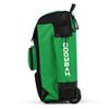 Boombah Rolling Catcher's Superpack Baseball/Softball Gear Bag - 23-1/2" x 13-1/2" x 9-1/2" - Black/Kelly Green - Telescopic Handle - Holds 4 Bats - Wheeled Version view 4