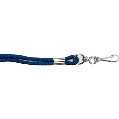 Kemp USA Rope Lanyard - Soft Nylon Lanyards for ID Badges, 19 Long, 6 Warp Thickness - With Swivel J-Hooks for Easy Attachment - Keychain & ID Badge Holder - Royal Blue