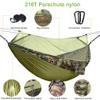 1-2 Person Portable Outdoor Camping Hammock with Mosquito Net High Strength Parachute Fabric Hanging Bed Hunting Sleeping Swing view 3