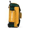 Boombah Rolling Catcher's Superpack Baseball/Softball Gear Bag - 23-1/2" x 13-1/2" x 9-1/2" - Dark Green/Gold - Telescopic Handle - Holds 4 Bats - Wheeled Version view 3