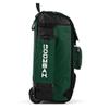 Boombah Rolling Catcher's Superpack Baseball/Softball Gear Bag - 23-1/2" x 13-1/2" x 9-1/2" - Black/Dark Green - Telescopic Handle - Holds 4 Bats - Wheeled Version view 3