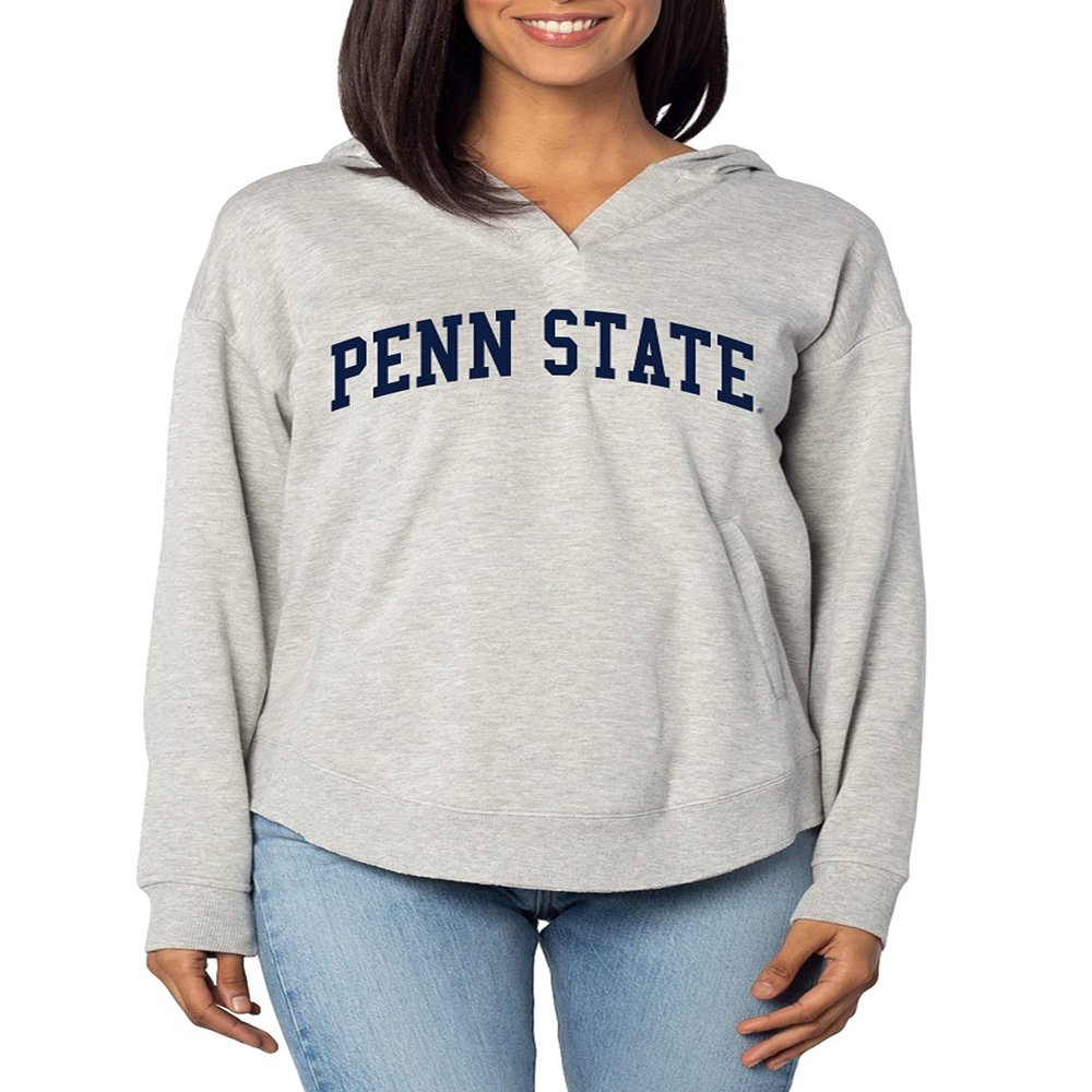 Chicka-d Women's Standard Work from Home Hoodie, Heather Grey, X-Large