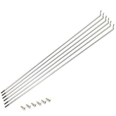 Hoshi Spokes 13 x 293 FIX Spokes (6 Pieces) SB Stainless Steel Set of 6#13 Nipples with 6 Pieces
