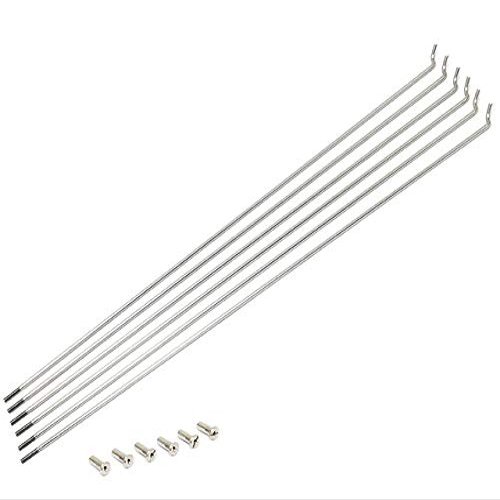 Hoshi Spokes 13 x 293 FIX Spokes (6 Pieces) SB Stainless Steel Set of 6#13 Nipples with 6 Pieces