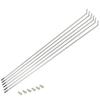 Hoshi Spokes 13 x 293 FIX Spokes (6 Pieces) SB Stainless Steel Set of 6#13 Nipples with 6 Pieces view 1