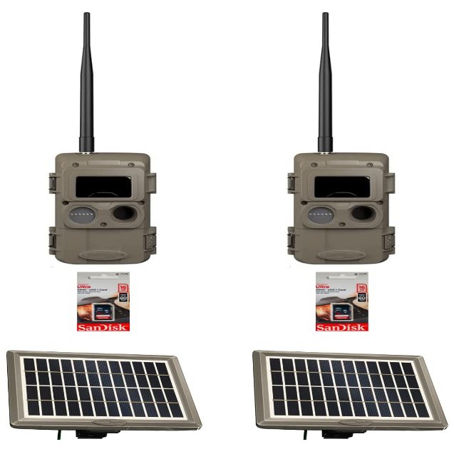 Cuddeback Cuddelink 2 Long Range IR Cameras L Series 2 Solar Power Banks Models PW-3600 2 16GB SD Cards New