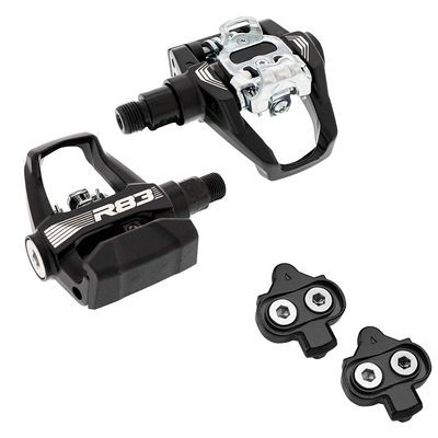 BV Cleats and Exercise Bike Pedal Compatible with Both Look Delta & Shimano SPD