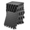 Philosophy Gym Pack of 36 Exercise Flooring Mats - 12 x 12 Inch Foam Rubber Interlocking Puzzle Floor Tiles - Black view 1