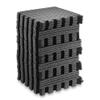 Philosophy Gym Pack of 36 Exercise Flooring Mats - 12 x 12 Inch Foam Rubber Interlocking Puzzle Floor Tiles - Black view 2