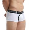 IYUNYI Men's Penis Pouch Front Removable Underpants Padded Boxer (White, m) view 2
