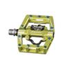 Funn Mamba S MTB Clipless Pedals, Single Sided Clip Mountain Bike Pedals, Compatible with SPD Cleats, 9/16-Inch CrMo Axle Bicycle Pedals for MTB/BMX/Gravel Cycling (Green) view 1