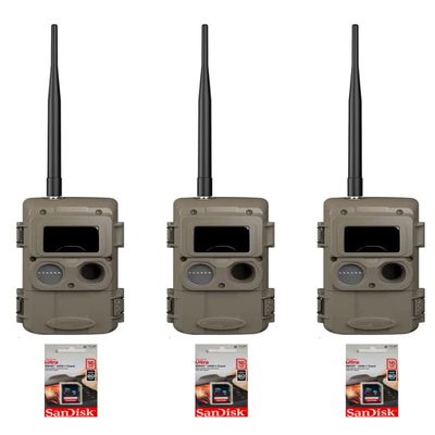 Cuddeback Cuddelink 3 Long Range IR Cameras L Series 3 16GB SD Cards New