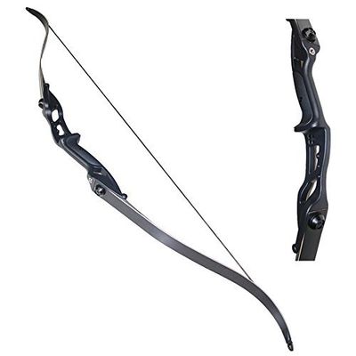 Toparchery Archery 56" Takedown Hunting Recurve Bow Metal Riser Right Hand Black Longbow (18)