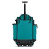 Boombah Rolling Catcher's Superpack Baseball/Softball Gear Bag - 23-1/2" x 13-1/2" x 9-1/2" - Black/Teal - Telescopic Handle - Holds 4 Bats - Wheeled Version view 2