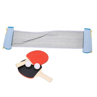 AB Tools Instant Table Tennis Ping Pong Indoor Portable Travel Set Extendable to 150cm