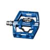 Funn Mamba S MTB Clipless Pedals, Single Sided Clip Mountain Bike Pedals, Compatible with SPD Cleats, 9/16-Inch CrMo Axle Bicycle Pedals for MTB/BMX/Gravel Cycling (Blue) view 1