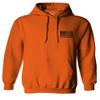 0021. Vintage American Flag United States of America Military us USA Patriotic Style Sweatshirt Pullover Hoodie (Orange X-Large) view 2