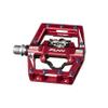Funn Mamba S MTB Clipless Pedals, Single Sided Clip Mountain Bike Pedals, Compatible with SPD Cleats, 9/16-Inch CrMo Axle Bicycle Pedals for MTB/BMX/Gravel Cycling (Red) view 1