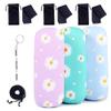 ADBGV 3pcs Unisex Hard Shell Glasses Case, Glasses Protector Case, Sunglasses Cases with Cleaning Cloth, Fixed Non-Slip Cord view 1