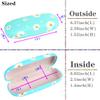 ADBGV 3pcs Unisex Hard Shell Glasses Case, Glasses Protector Case, Sunglasses Cases with Cleaning Cloth, Fixed Non-Slip Cord view 3
