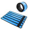 esonstyle 6 PCS Blue LED Light Up Band Slap Bracelets, Night Safety Wrist Band for Cycling Walking Running Concert Camping Outdoor Sports view 2