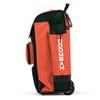 Boombah Rolling Catcher's Superpack Baseball/Softball Gear Bag - 23-1/2" x 13-1/2" x 9-1/2" - Dark Green/Orange - Telescopic Handle - Holds 4 Bats - Wheeled Version view 4