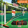 Zdgao Portable Pickleball Net Set with Paddles Set of 4, 22FT Official Size Pickleball Net, 4 Outdoor Pickleballs and Carry Bag, Weather Resistance Strong Steel Frame view 3