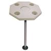 Octaganal Pontoon Boat Tables - Ivory view 1