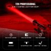 Brinyte T28 LED Hunting Light 3-Color-in-1(Red, White, Green) Zoomable Predator Flashlight with Remote Pressure Switch, IPX6 Waterproof for Hogs Coon Coyote Varmint Hunting view 2