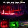 Brinyte T28 LED Hunting Light 3-Color-in-1(Red, White, Green) Zoomable Predator Flashlight with Remote Pressure Switch, IPX6 Waterproof for Hogs Coon Coyote Varmint Hunting view 3
