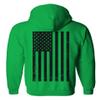 0021. Vintage American Flag United States of America Military us USA Patriotic Style Sweatshirt Pullover Hoodie (Irish, Small) view 3