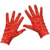 Heymei Women/Men Sequin Glove, 80s or 90s Dress Up Short Sparkle Glove for Glitter Rave Costume Party or Dance L-P-S-T1 (Red Sparkly Gloves) view 1