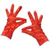 Heymei Women/Men Sequin Glove, 80s or 90s Dress Up Short Sparkle Glove for Glitter Rave Costume Party or Dance L-P-S-T1 (Red Sparkly Gloves) view 3