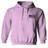 0021. Vintage American Flag United States of America Military us USA Patriotic Style Sweatshirt Pullover Hoodie (Light Purple X-Large) view 2
