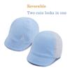 Keepersheep Baby Reversible Baseball Cap Infant Sun Hat, Cotton Knit Soft Brim for Infant Toddler, Summer Outdoor Unisex (US, Age, 6 Months, 12 Months, PowderBlue and Gray) view 2