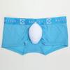 IYUNYI Men's Penis Pouch Front Removable Underpants Padded Boxer (Blue, x_l) view 3