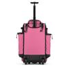 Boombah Rolling Catcher's Superpack Baseball/Softball Gear Bag - 23-1/2" x 13-1/2" x 9-1/2" - Black/Pink - Telescopic Handle - Holds 4 Bats - Wheeled Version view 2