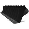 COOVAN 10 Pack Mens Ankle Low Cut Socks Athletic Cushion Casual Socks view 1