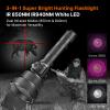 Brinyte T28 Flashlight IR Illuminator for Night Vision, White 850nm 940nm Infrared Hunting Light, Adjustable Focus with Stepless Dimming Switch, Ideal for Coyote Hog Predator Hunting view 2