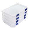 Large Plastic Tackle Box Storage Organizer Box 3700 with adjustable dividers 4 PACK tackle tray view 1