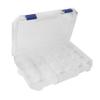 Large Plastic Tackle Box Storage Organizer Box 3700 with adjustable dividers 4 PACK tackle tray view 2