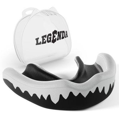 Legenda Mouth Guard Boxing, MMA for Adults & Youth - Sports Mouthguard for Football, Hockey - Martial Arts Mouthpiece Wrestling, Jiu Jitsu, Muay Thai, BJJ, Karate, Kickboxing One Size w/Case