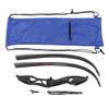 Toparchery Archery 56" Black Hunter Recurve Bow Takedown Hunting Recurve Bow Metal Aluminum Riser Crack-Resistant Design for Hunting & Competition Archery Right Hand Black Long Bow(24lbs) view 4