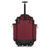 Boombah Rolling Catcher's Superpack Baseball/Softball Gear Bag - 23-1/2" x 13-1/2" x 9-1/2" - Black/Cardinal - Telescopic Handle - Holds 4 Bats - Wheeled Version view 2