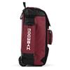 Boombah Rolling Catcher's Superpack Baseball/Softball Gear Bag - 23-1/2" x 13-1/2" x 9-1/2" - Black/Cardinal - Telescopic Handle - Holds 4 Bats - Wheeled Version view 3