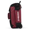 Boombah Rolling Catcher's Superpack Baseball/Softball Gear Bag - 23-1/2" x 13-1/2" x 9-1/2" - Black/Cardinal - Telescopic Handle - Holds 4 Bats - Wheeled Version view 4