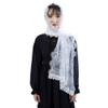 BLESSUME 1pc Women Triangle Pattern Veil Classic Mantilla Soft Lace Chapel Veil (White 4) view 2